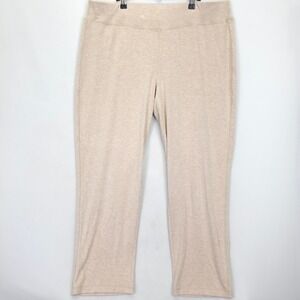 Chico's Zenergy XL / 16-18 Beige Tan Pull On Pants Stretch Comfort Travel Casual